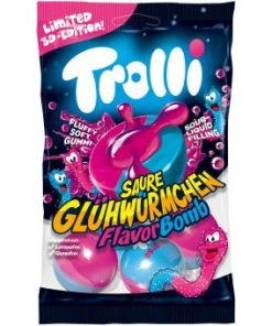 Trolli zure glimwormen Bom