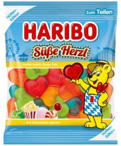 Haribo gekleurde hartjes 175 gram