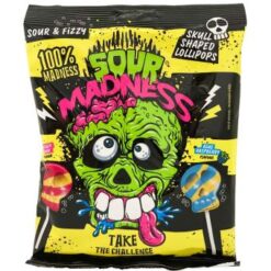 Sour Madness Schedelvormige Lollies