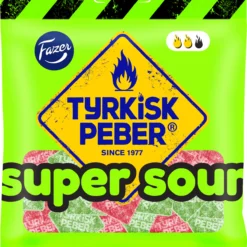 Tyrkisk Peber Super Sour candy bag