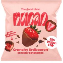 nucao Chocolade Fruits Crunchy Aardbeien biologisch
