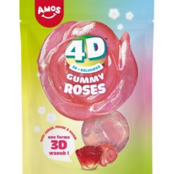 Amos 4D Fruit Gummy Roses 120 gram