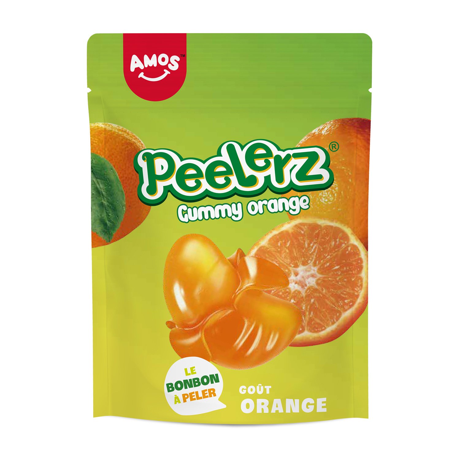 Amos Peelerz Gummy Orange 120 gram Amos Peelerz Gummy Orange 120 gram