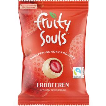 FruitySouls Gevriesdroogde aardbeien met chocolade FruitySouls Gevriesdroogde aardbeien met chocolade