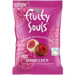 FruitySouls Gevriesdroogde frambozen mix in chocolade