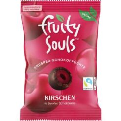FruitySouls Gevriesdroogde kersen in chocolade VEGAN