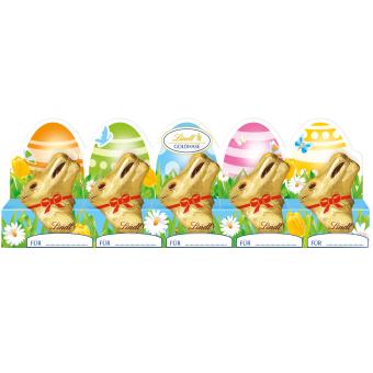 Lindt mini paashazen 5 stuks Lindt mini paashazen 5 stuks