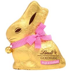Lindt paashaas wit aardbei 100 gram