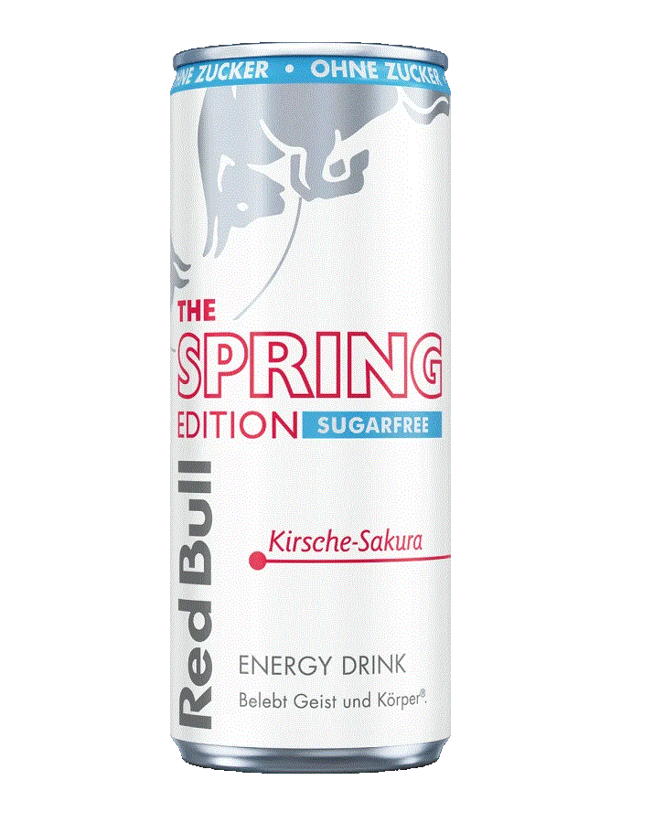 Red Bull Spring Edition Kers Sakura suikervrij Red Bull Spring Edition Kers Sakura suikervrij