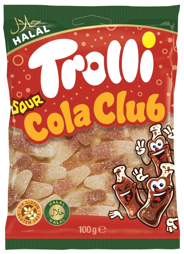 Trolli Halal Sour Cola Club Trolli Halal Sour Cola Club